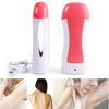 Professional 3 in 1 Depilatory Wax Roll On Heater With Epilator Machine, Wax Refill And Strips for Skin Underarm Hair Removal Face Skin Care Tool