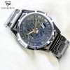 Baisheng Men’s Watch High Quality Stainless Steel Chain Cut & Coloured Glass